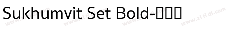 Sukhumvit Set Bold字体转换